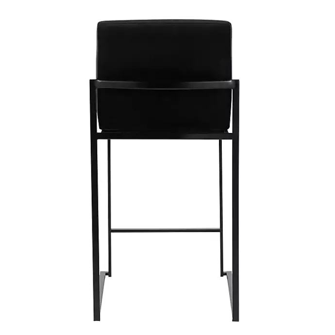 New Kirklands Home Fiji Velvet Counter Stools, Set of 3 Black