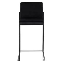 New Kirklands Home Fiji Velvet Counter Stools, Set of 3 Black