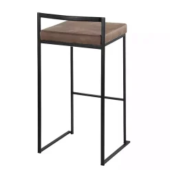 Outlet Kirklands Home Fiji Stackable Bar Stools, Set of 2 Brown