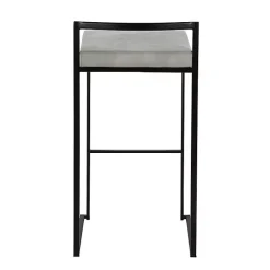Online Kirklands Home Fiji Stackable Bar Stools, Set of 2 Gray