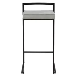 Online Kirklands Home Fiji Stackable Bar Stools, Set of 2 Gray