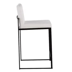 New Kirklands Home Fiji Velvet Counter Stools, Set of 3 White