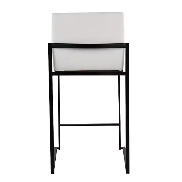 New Kirklands Home Fiji Velvet Counter Stools, Set of 3 White