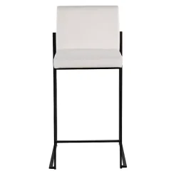 New Kirklands Home Fiji Velvet Counter Stools, Set of 3 White