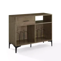 Discount Kirklands Home Finn Record Storage Media Cabinet Brown