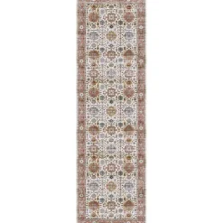 Online Kirklands Home Fiona Vintage Bordered Runner, 2x7