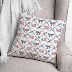 Best Kirklands Home Flags and Bows 4th of July Indoor/Outdoor Pillow