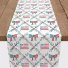 New Kirklands Home Flags and Bows 4th of July Table Runner, 72 in.