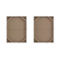 Kirklands Home Flatland Glitter Canvas Art Prints, Set of 2 Multi