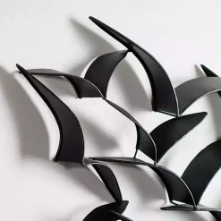 Kirklands Home Flock of Birds Metal Wall Plaque Black