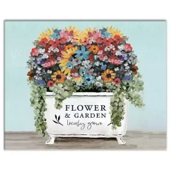 Online Kirklands Home Floral Bathtub Canvas Art Print Multi