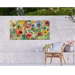 Outlet Kirklands Home Floral Charades Outdoor Canvas Art Print