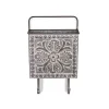 Kirklands Home Floral Embossed Metal Wall Pocket