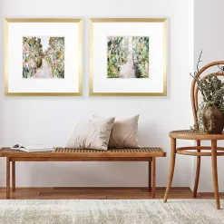 Hot Kirklands Home Floral Garden Path Framed Art Prints, Set of