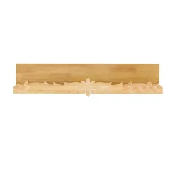 Clearance Kirklands Home Floral Scroll Natural Wood Wall Shelf