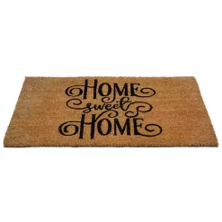 Discount Kirklands Home Flourish Script Home Sweet Home Coir Doormat
