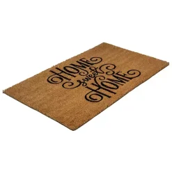 Discount Kirklands Home Flourish Script Home Sweet Home Coir Doormat