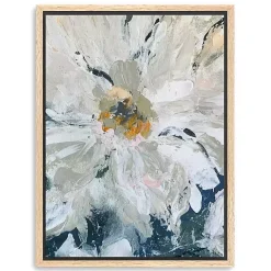 Clearance Kirklands Home Flower Details Framed Canvas Art Print White