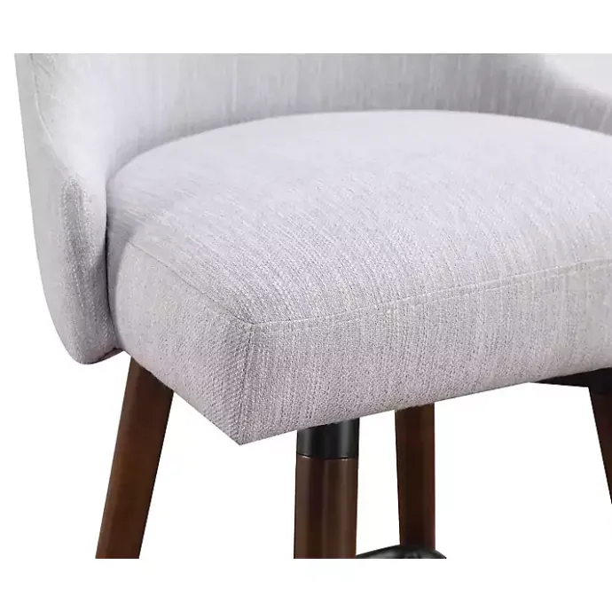 New Kirklands Home Fog Mid-Century Modern Swivel Counter Stool Gray