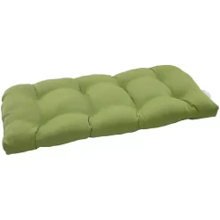 Outlet Kirklands Home Forest Tufted Outdoor Loveseat Cushion Green