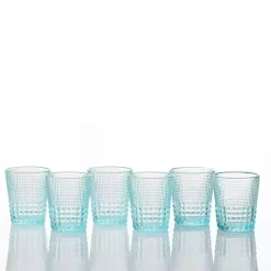 Kirklands Home Fortessa Pool Malcolm Short Glasses, Set of 6 Blue