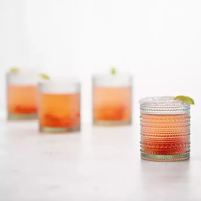 Discount Kirklands Home Fortessa Sage Bead Short Glasses, Set of 6 Green