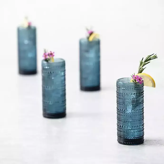 Hot Kirklands Home Fortessa Storm Jupiter Highball Glasses, Set of 6 Blue
