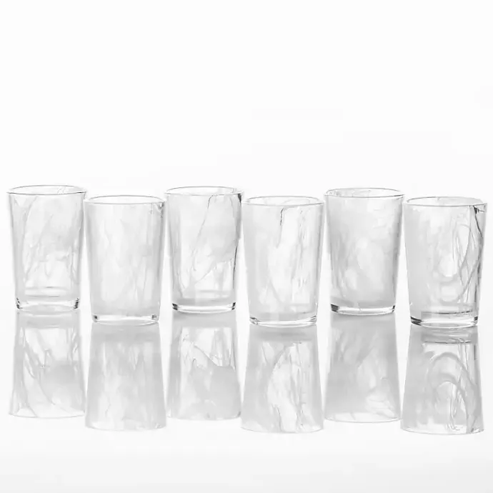 Clearance Kirklands Home Fortessa Swirl Tall Glasses, Set of 6 White