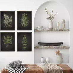 Kirklands Home Four Ferns Framed Art Prints, Set of 4