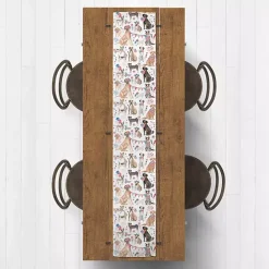 Hot Kirklands Home Fourth of July Patriotic Pups Table Runner, 72 in.