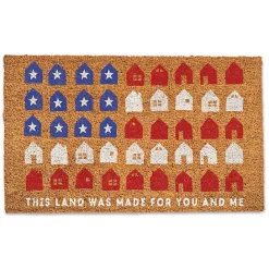 New Kirklands Home Fourth of July This Land Coir Doomat