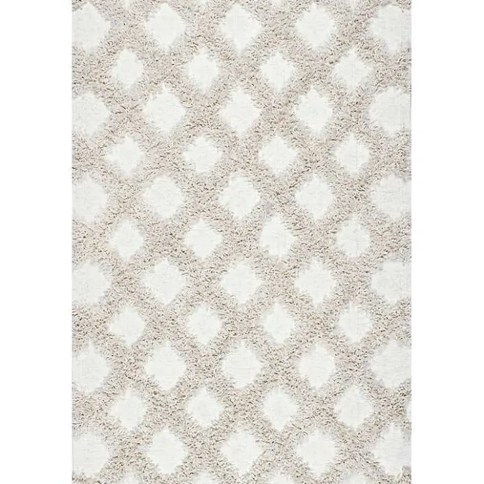 Online Kirklands Home Francis Shaggy Diamond Trellis Area Rug, 7x9