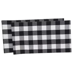 New Kirklands Home Franklin Black Gingham Table Runner