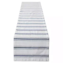 Clearance Kirklands Home French Zig Zag Stripe Table Runner, 72 in. Blue