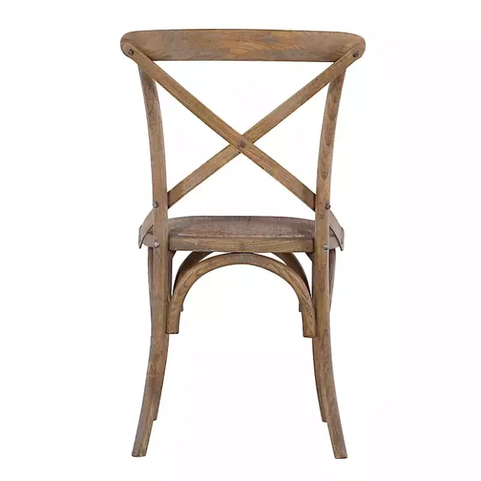 Outlet Kirklands Home French Country X-Back Dining Chairs, Set of 2 Gray