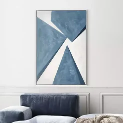 New Kirklands Home From Below II Framed Canvas Art Print Blue