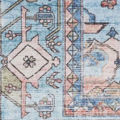 Online Kirklands Home Fulton Medallion Runner, 2x7 Blue