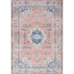 Hot Kirklands Home Fulton Coral Medallion Area Rug, 7x9 Pink