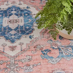 Hot Kirklands Home Fulton Coral Medallion Area Rug, 7x9 Pink