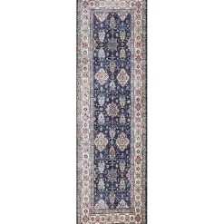 Clearance Kirklands Home Fulton Navy Medallion Runner, 2x7 Blue