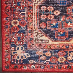Online Kirklands Home Fulton Red Botanical Area Rug, 5x7