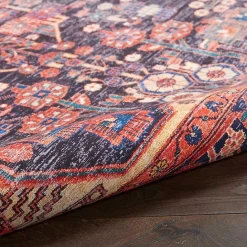 Online Kirklands Home Fulton Red Botanical Area Rug, 5x7