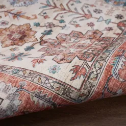 Outlet Kirklands Home Fulton Red Floral Medallion Area Rug, 7x10