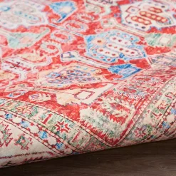 Kirklands Home Fulton Traditional Area Rug, 5x7 Red