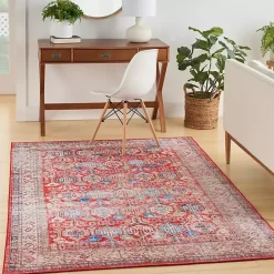 Discount Kirklands Home Fulton Traditional Area Rug, 7x10 Red
