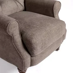 Online Kirklands Home Gabor Ash Tufted Upholstered Recliner Gray