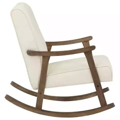 New Kirklands Home Gainsborough Upholstered Rocking Chair Ivory