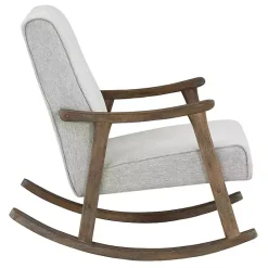 Online Kirklands Home Gainsborough Smoke Upholstered Rocking Chair Gray