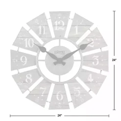 Sale Kirklands Home Galvanized Windmill Wall Clock Gray