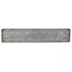 Hot Kirklands Home Galvanized Metal Lake House Wall Sign